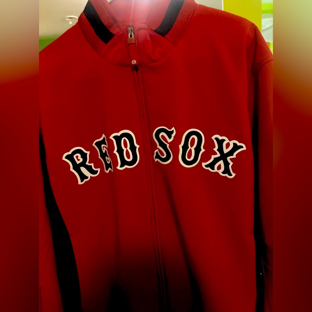 MLB licensed Red Sox warm-up jacket size lg